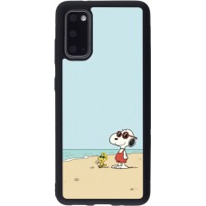 Samsung Galaxy S20 Case Hülle - Silikon schwarz Snoopy on the beach Summer 2026