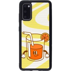 Coque Samsung Galaxy S20 - Silicone rigide noir Summer drink 2026