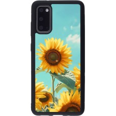 Coque Samsung Galaxy S20 - Silicone rigide noir Sunflowers Summer 2026