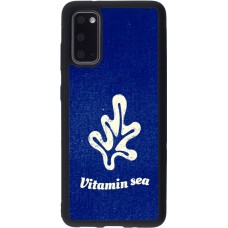 Coque Samsung Galaxy S20 - Silicone rigide noir Vitamin sea Summer 2026