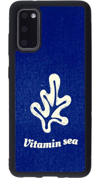 Coque Samsung Galaxy S20 - Silicone rigide noir Vitamin sea Summer 2026