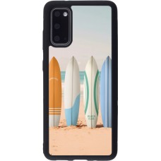 Coque Samsung Galaxy S20 - Silicone rigide noir Summer surfboard 2025
