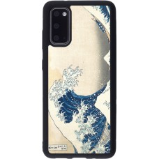 Coque Samsung Galaxy S20 - Silicone rigide noir Tableau art - La Grande Vague de Kanagawa - Hokusai