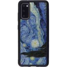 Coque Samsung Galaxy S20 - Silicone rigide noir Tableau art - La Nuit étoilée - Van Gogh