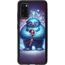Coque Samsung Galaxy S20 - Silicone rigide noir Valentine 2024 Fluffy Love