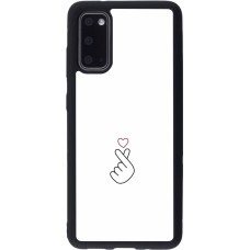 Samsung Galaxy S20 Case Hülle - Silikon schwarz Valentine 2024 heart by Millennials