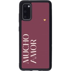 Samsung Galaxy S20 Case Hülle - Silikon schwarz Valentine 2024 mucho amor rosado