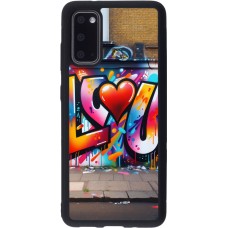 Samsung Galaxy S20 Case Hülle - Silikon schwarz Valentin 2025 Liebe U Tag