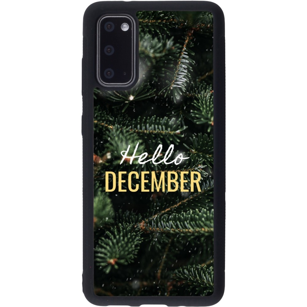 Samsung Galaxy S20 Case Hülle - Silikon schwarz Winter 25 Winter hello december