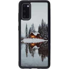 Samsung Galaxy S20 Case Hülle - Silikon schwarz Winter 25 Winter house forest afternoon