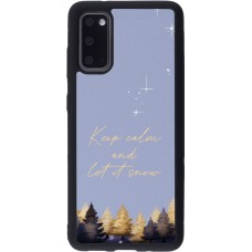 Samsung Galaxy S20 Case Hülle - Silikon schwarz Winter 25 Winter illustration of trees