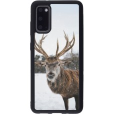 Samsung Galaxy S20 Case Hülle - Silikon schwarz Winter 25 Winter reindeer