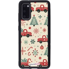 Samsung Galaxy S20 Case Hülle - Silikon schwarz Weihnachten 2024 Lkw Tanne