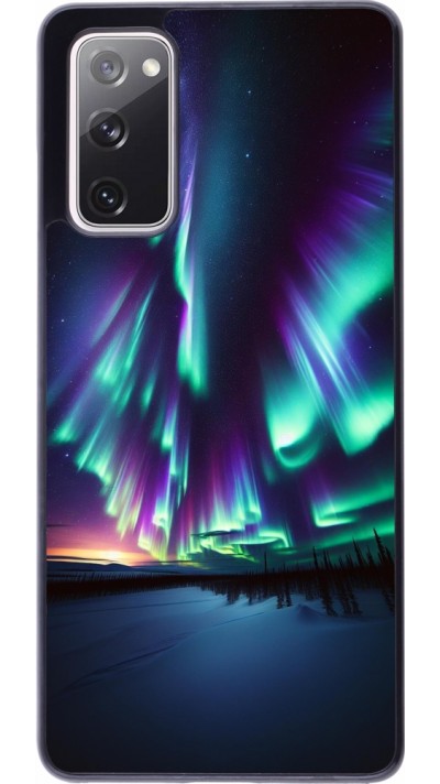 Coque Samsung Galaxy S20 FE 5G - Aurore Boréale Étincelante