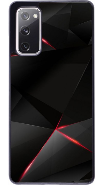 Coque Samsung Galaxy S20 FE - Black Red Lines