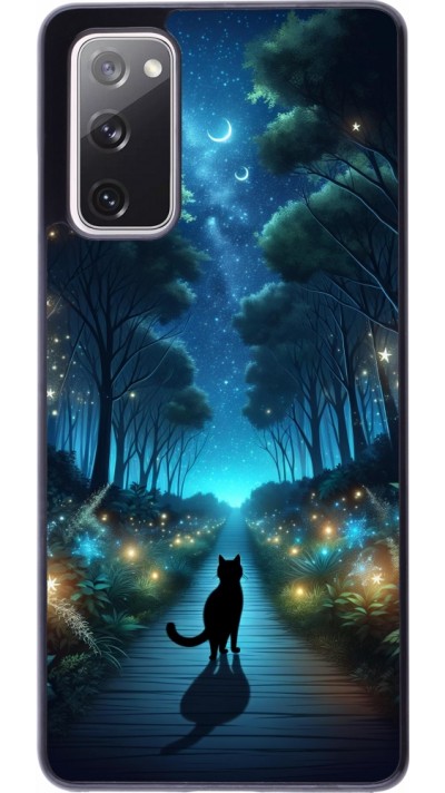 Coque Samsung Galaxy S20 FE 5G - Chat noir promenade