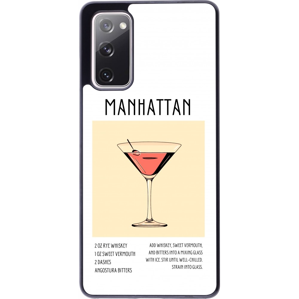 Samsung Galaxy S20 FE 5G Case Hülle - Cocktail Rezept Manhattan