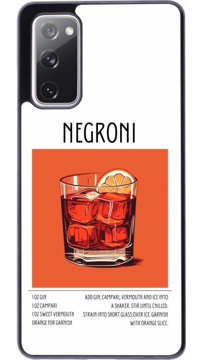 Samsung Galaxy S20 FE 5G Case Hülle - Cocktail Rezept Negroni