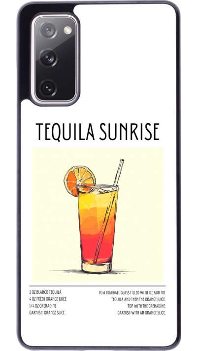 Samsung Galaxy S20 FE 5G Case Hülle - Cocktail Rezept Tequila Sunrise