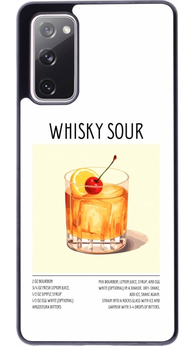Samsung Galaxy S20 FE 5G Case Hülle - Cocktail Rezept Whisky Sour