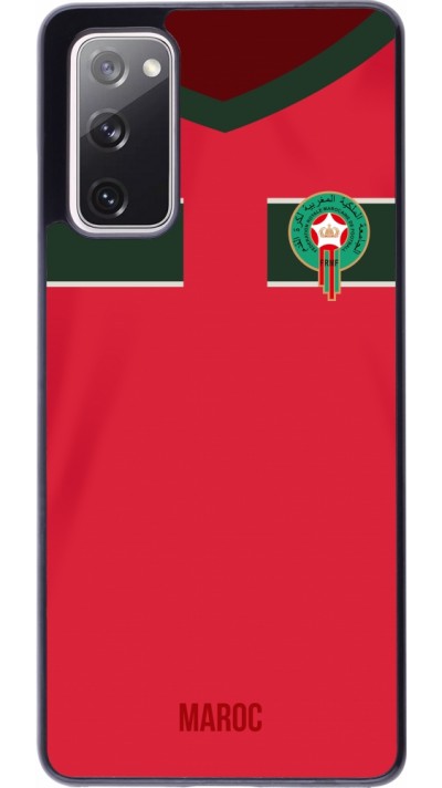 Coque Samsung Galaxy S20 FE 5G - Maillot de football Maroc 2022 personnalisable