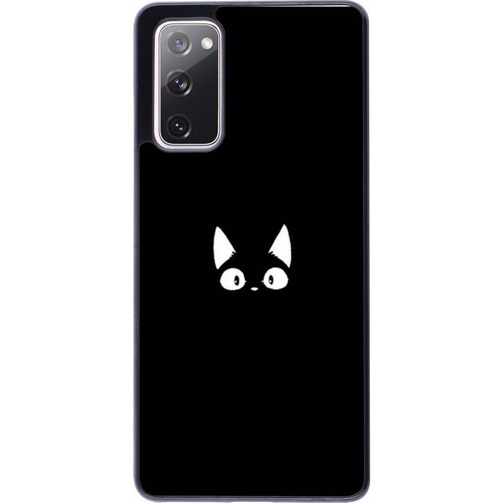 Hülle Samsung Galaxy S20 FE - Funny cat on black