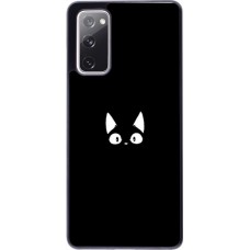 Hülle Samsung Galaxy S20 FE - Funny cat on black
