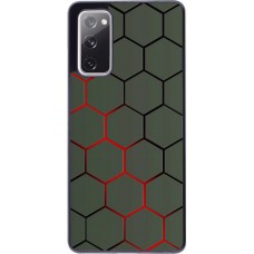Coque Samsung Galaxy S20 FE - Geometric Line red