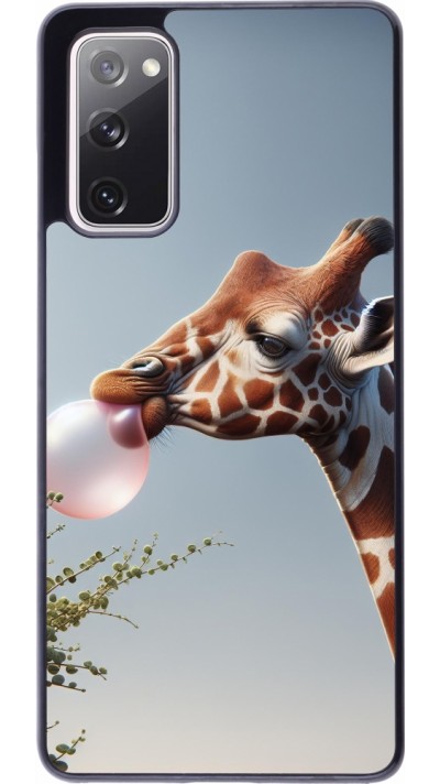 Samsung Galaxy S20 FE 5G Case Hülle - Giraffe mit Blase