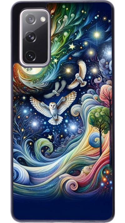 Coque Samsung Galaxy S20 FE 5G - hibou volant floral