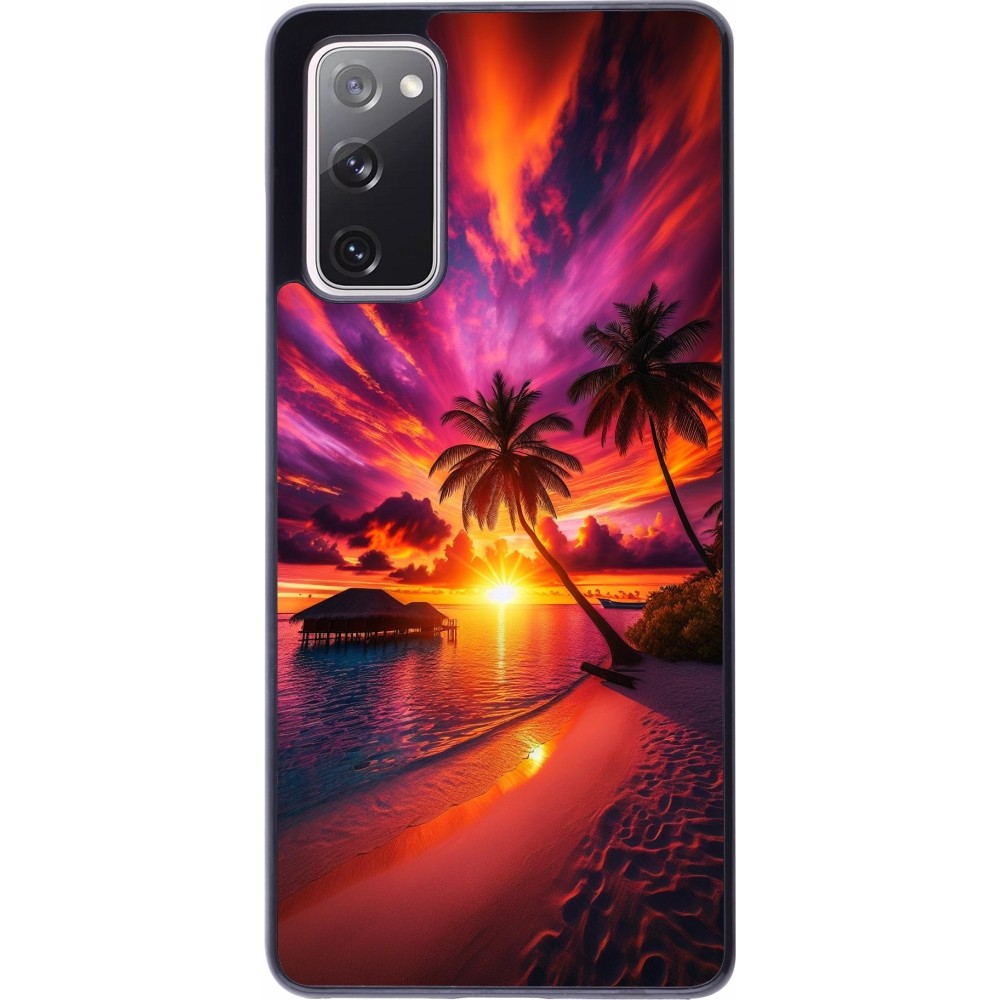 Samsung Galaxy S20 FE 5G Case Hülle - Malediven Abenddämmerung Glückseligkeit