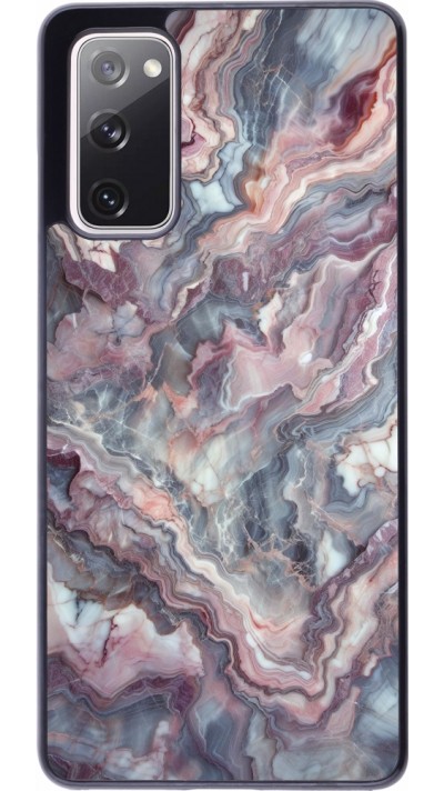 Samsung Galaxy S20 FE 5G Case Hülle - Violetter silberner Marmor