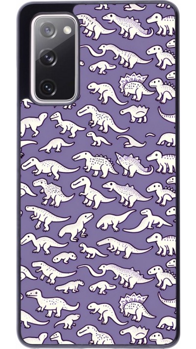 Samsung Galaxy S20 FE 5G Case Hülle - Mini-Dino-Muster violett