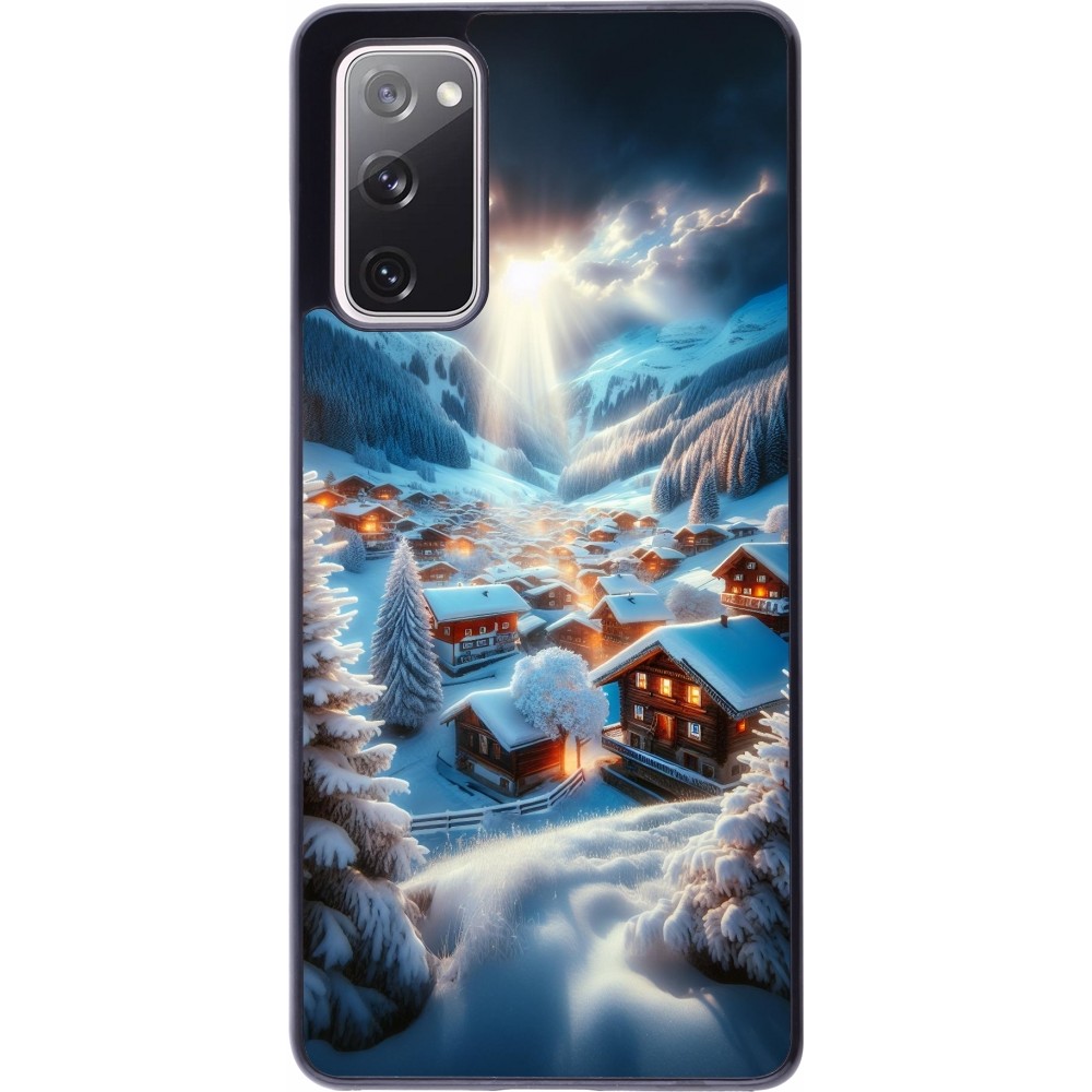 Samsung Galaxy S20 FE 5G Case Hülle - Berg Schnee Licht