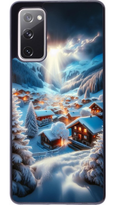Samsung Galaxy S20 FE 5G Case Hülle - Berg Schnee Licht