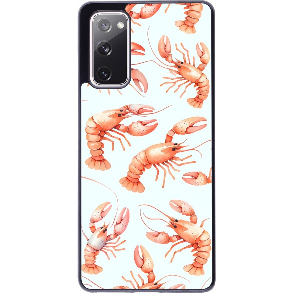 Samsung Galaxy S20 FE 5G Case Hülle - Muster von pastellfarbenen Hummern