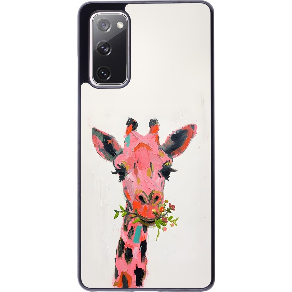 Coque Samsung Galaxy S20 FE 5G - Pink Girafe Paint