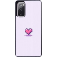 Coque Samsung Galaxy S20 FE 5G - Pixel Coeur Violet Clair