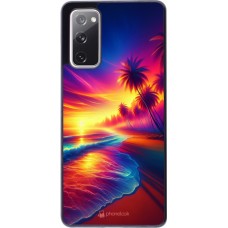 Samsung Galaxy S20 FE 5G Case Hülle - Strand Sonnenuntergang auffällig
