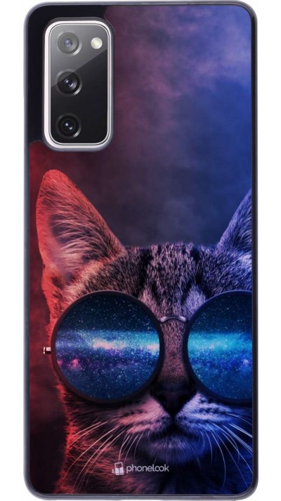 Coque Samsung Galaxy S20 FE - Red Blue Cat Glasses