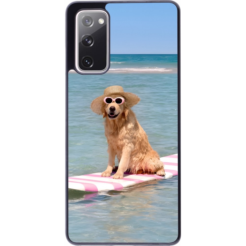 Samsung Galaxy S20 FE 5G Case Hülle - Summer Dog on Paddle