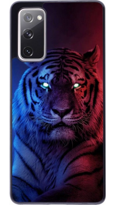 Coque Samsung Galaxy S20 FE - Tiger Blue Red