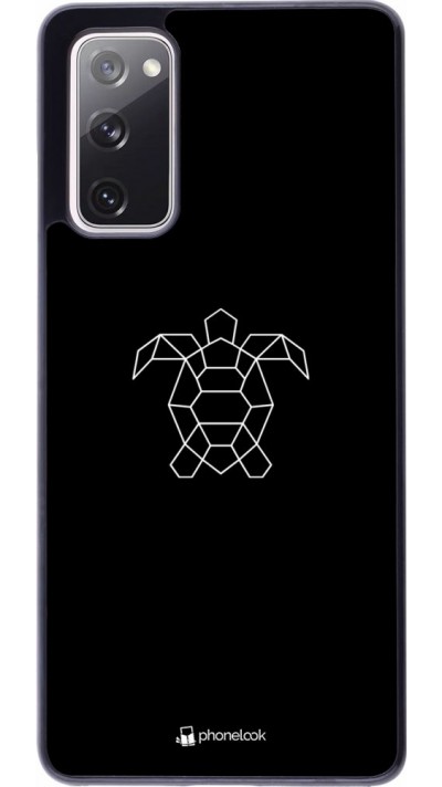 Coque Samsung Galaxy S20 FE - Turtles lines on black