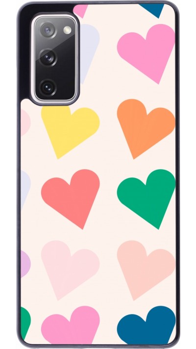 Coque Samsung Galaxy S20 FE 5G - Valentine 2023 colorful hearts