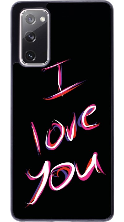 Coque Samsung Galaxy S20 FE 5G - Valentine 2023 colorful I love you