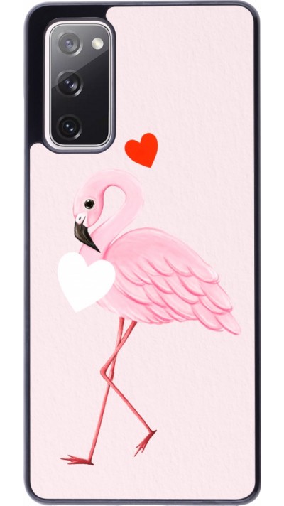 Coque Samsung Galaxy S20 FE 5G - Valentine 2023 flamingo hearts