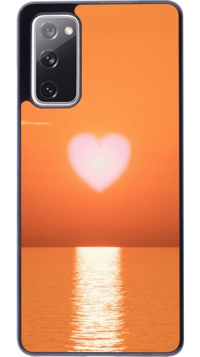 Coque Samsung Galaxy S20 FE 5G - Valentine 2023 heart orange sea