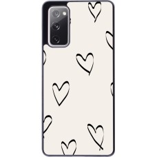 Samsung Galaxy S20 FE 5G Case Hülle - Valentine 2023 minimalist hearts