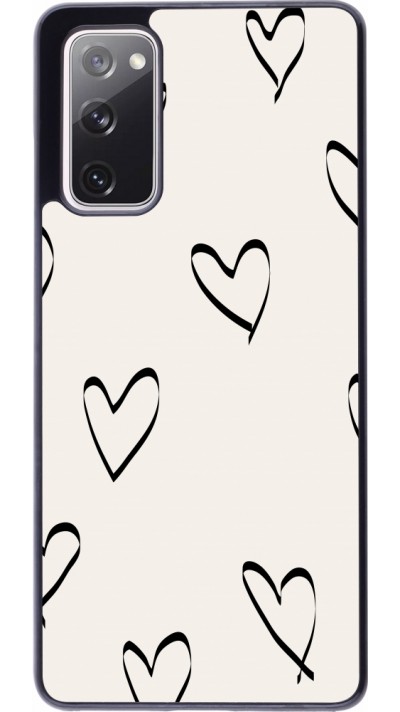 Coque Samsung Galaxy S20 FE 5G - Valentine 2023 minimalist hearts