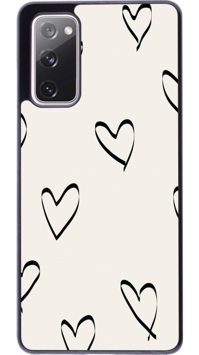 Samsung Galaxy S20 FE 5G Case Hülle - Valentine 2023 minimalist hearts